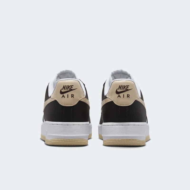 Nike air force 1 hotsell black white and brown